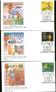 US FDC #2553 - #2557 Complete Set of 5 Gill Craft Cachet Los Angeles, CA - Picture 1 of 2