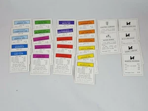 MONOPOLY Property Deeds Replacement Pieces Parker Brothers Milton Bradley Hasbro - Picture 1 of 4