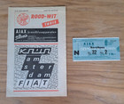 1970 Ajax v Arsenal, Fairs Cup Semi-Final Match Programme & Ticket.