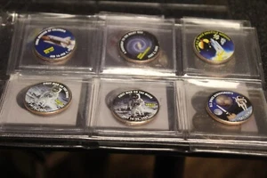 American Space Coin Collection 16 Colorized Kennedy Half Dollars Space Shuttles - Picture 1 of 14