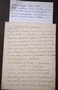marine Hambourg 1791 naufrage de l'Arad contenue d'une lettre mise à la mer - Picture 1 of 5