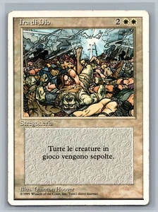 Magic MTG ITALIAN Revised Edition (Foreign White Border) Wrath of God TCG 3rd - Picture 1 of 2