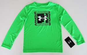 Under Armour Jungen Heat Gear extrem grünes Langarmshirt Y6 neu mit Etikett - Bild 1 von 3
