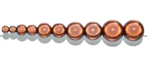 pangaeawalker AAA quality round miracle beads of 4, 6, 8, 10, 12 mm, brown - Picture 1 of 2