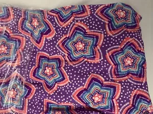 LulaRoe Leggings TC Sterne/Blumen Neu mit Etikett rosa, lila, blau, türkis auf lila - Bild 1 von 2