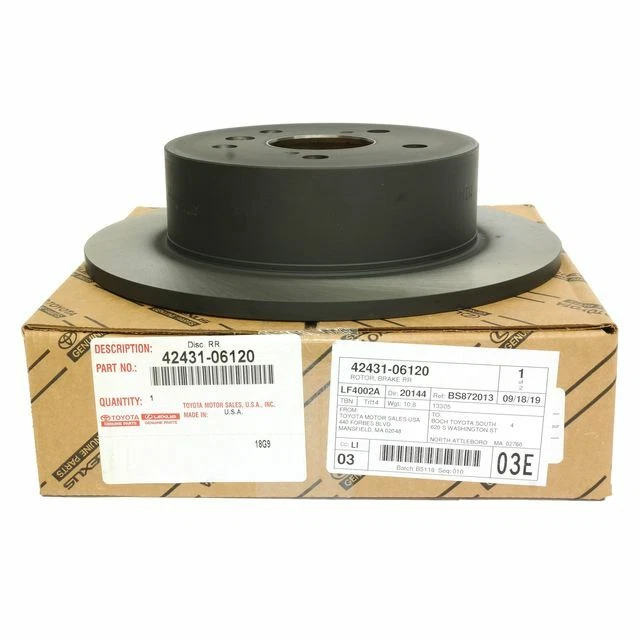 2013-2018 Avalon 2012-2017 Camry Rear Brake Rotor | Genuine Toyota 42431-06120 - Image 1 of 1