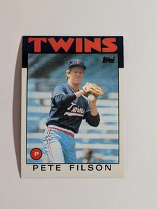 1986 Topps Baseball Pete Filson Minnesota Twins #122 - Picture 1 of 2