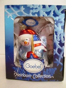 Goebel American Pride 191043 Weihnachtsmann mundgeblasen Glas Ornament Germany Neu - Bild 1 von 5