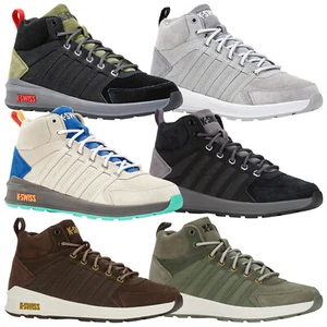 K-Swiss Hombres Vista Mid Zapatillas Botas De Tobillo De Suede Top Sneaker - Imagen 1 de 25