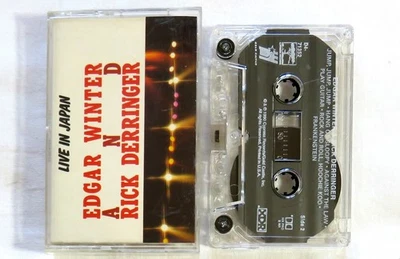 Edgar Winter Rick Derringer Live In Japan Cassette Tape 1990 USA Cypress Gold - Image 1 of 3