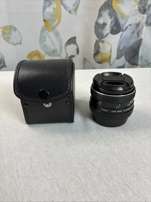 Albinar ADG 28 mm f/2,8 con lente de enfoque manual macro montura MD con tapa de lente trasera Foto 1 de 4