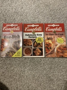 Campbells Favorite All Time Recipes Lot - 3 Vintage Spiral Cookbooks - Picture 1 of 4