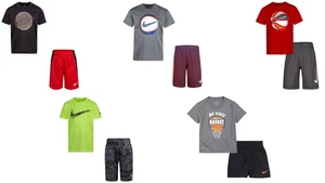 New Little Boys (4-7) Nike T-Shirt & Shorts Set Size 4,5,6,7 MSRP:$36.00 - Picture 1 of 12