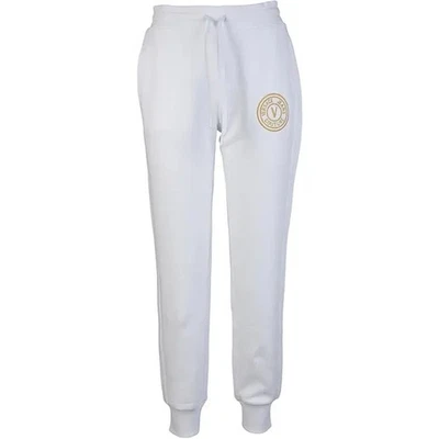 Versace Jeans Couture Logotipo Branco Joggers – Minimal Meets Iconic- - Imagem 1 de 4