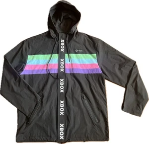 RARA Chaqueta Cortavientos Xbox Chromatic Meta Threads Con Capucha Para Hombre XL Cremallera Completa Usada en Excelente Condición - Imagen 1 de 12