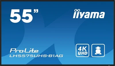 iiyama ProLite LH5575UHS 55" 16:9 4K 24/7 IPS Display schwarz - Bild 1 von 4