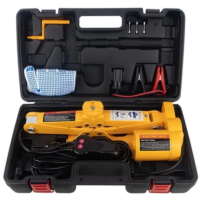 Electric Car Jack 2 Ton 12V Electric Scissor Jack with Storage Box for Car SUV Foto 1 de 4