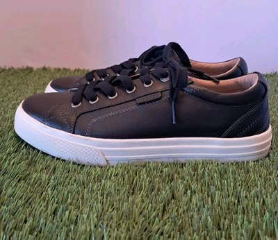 Zapatilla deportiva para mujer Taos Plim Soul Lux cuero premium suave con cordones negra talla 8,5 Foto 1 de 4