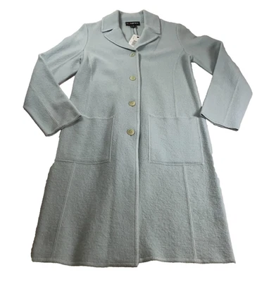 Abrigo largo de lana Company Ellen Tracy para mujer talla P US XS azul manga larga nuevo con etiquetas $278 Foto 1 de 4