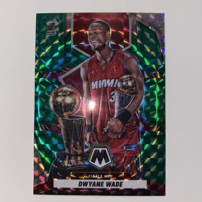 Mosaico Panini 2021-22 - Jugador Más Valioso de las Finales Dwyane Wade #299 Green Mosaic Prizm Foto 1 de 4