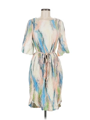 Vestido informal de poesía para mujer marfil 6 Foto 1 de 4