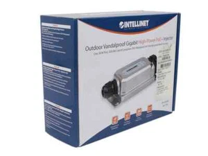 Intellinet Outdoor Vandalproof Gigabit High-Power PoE+ Injector 561778 OVP - Afbeelding 1 van 4
