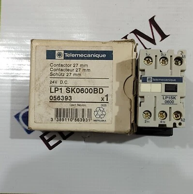 TELEMECANIQUE LP1SK0600BD MAGNETIC CONTACTOR 10A VOLTAGE 24VDC FREEFAST SHIPPING - image 1 of 4