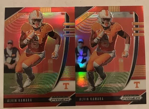 2 x ALVIN KAMARA 2020 PANINI PRIZM DRAFT PICKS RED PRIZM Refractor  #6 Tennessee - Picture 1 of 2
