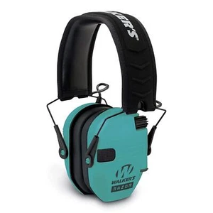 Walker s Razor Slim Electronic Ear Muffs Light Teal Hearing Protection 23dB - Picture 1 of 8