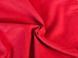2 Yards Red Fabric 44" Wide Vintage 1940s 50s Cotton Estate Find - Picture 1 of 2