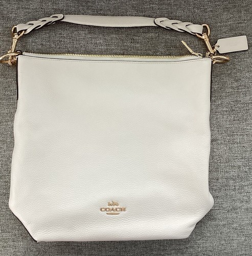 NUOVISSIMA borsa a tracolla Coach Abby Duffle pelle gesso F31507