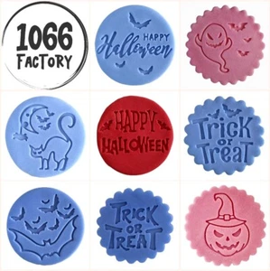 Happy Halloween Embosser Stamp for Fondant Icing Cupcake Cake Cookie Topper - Picture 1 of 28