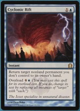 Cyclonic Rift Return to Ravnica NM Blue Rare MAGIC CARD (ID# 244264) ABUGames