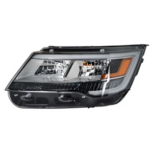 Labwork Left Headlight For 2016-2018 Ford Explorer Halogen w/ LED DRL Clear Lens - Picture 1 of 17
