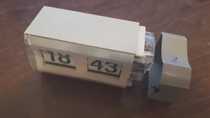 orologio vintage da tavolo jaz numeri girevoli pieghevoli anni 70 modernariato - Foto 1 di 19