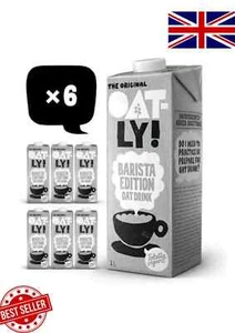 Oatly Barista Oat Drink Long Life 6x1 Litre UK#1 New - Picture 1 of 5
