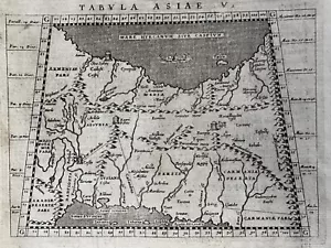Armenia Babylonia Persia Iran 1621 Magini Porro map sea monster in Caspian Sea - Picture 1 of 5