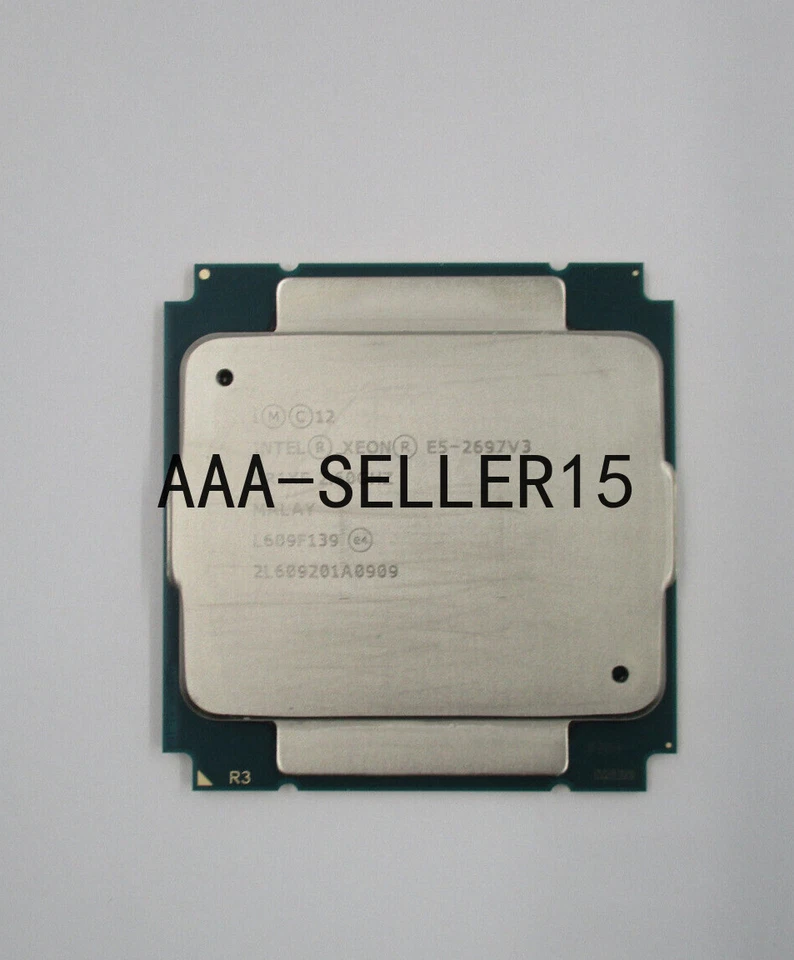 Intel Xeon E5-2697V3 2.6Ghz 14 Core 35MB Cache LGA 2011 CPU P/N: SR1XF Tested - Image 1 of 4