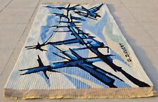 Authentic Hand Knotted Vintage Flat Weave Kilim Kilim Wool Area Rug 3.6 x 2.2 Ft