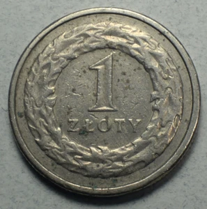 Poland 1Zł  1 Złoty 1992-MW Y#282 Europe Coin  - Picture 1 of 2