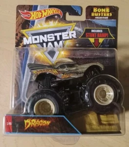 HOT WHEELS Monster Jam Bone Busters collection "DRAGON" Includes Stunt ramp! - Picture 1 of 4