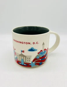 Starbucks Washington D.C. Coffee Cup You Are Here City Series 2017 Mug 14 oz - Picture 1 of 7