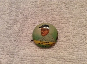 1932 Orbit Gum Pins #111 HOF Earl Combs Baseball New York Yankees FREE SHIPPING - Picture 1 of 4
