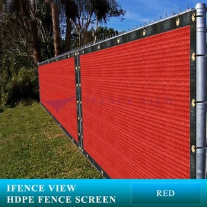 Ifenceview 11FT Width Red Fence Privacy Screen Net Mesh Awning Canopy Patio Top - Picture 1 of 7
