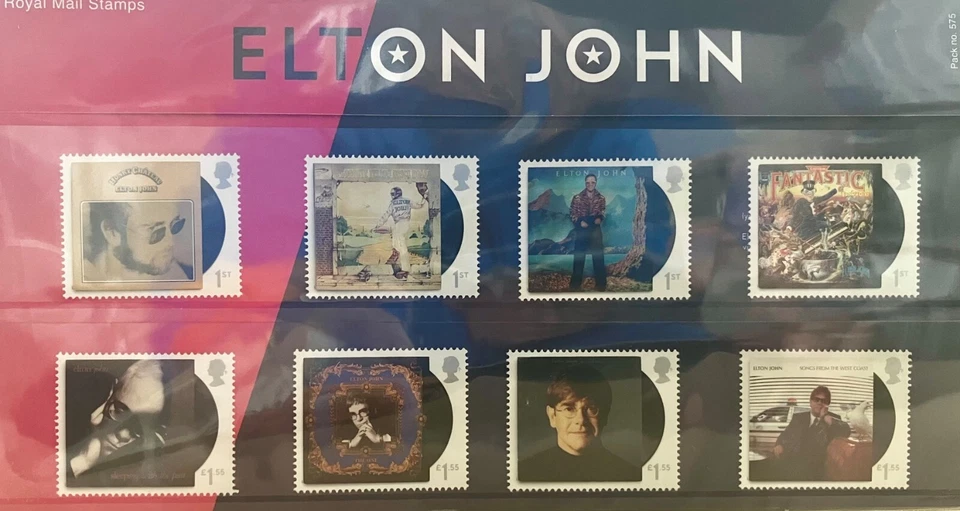GB 2019 Elton John and Mini Sheet Presentation Pack 575 MNH - Image 1 of 1