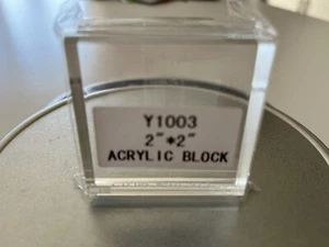 Close to My Heart ACRYLIC BLOCK 2" X 2" Y1003 ~New & Sealed - Picture 1 of 2