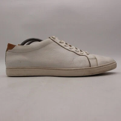 Allen Edmonds Courtside 3580 Hombre 11 D Blanco Cuero Zapato Tenis Foto 1 de 4