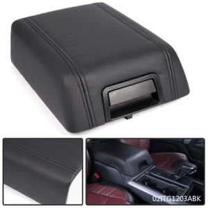 Apoyabrazos de consola central de cuero apto para Ford F-150 04-08 5L3Z1506024AAC negro - Imagen 1 de 12