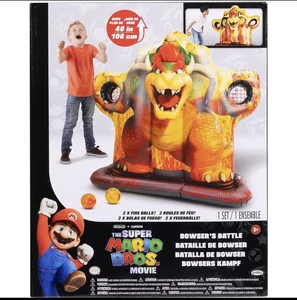The Super Mario Bros Movie 42” Bowser Inflatable Battle Sports Game Set PRESALE - Picture 1 of 5