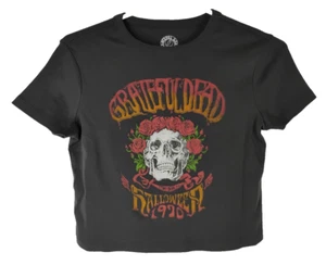 Grateful Dead Halloween Stony Brook 1970 Womans SMALL Crop Top Short Sleeve - Picture 1 of 4